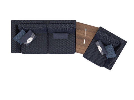 Moderno divano a tre posti blu in stile elegante design mobili soggiorno nuovi