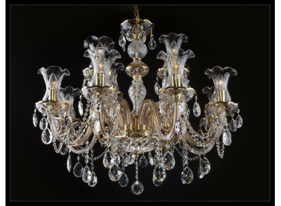 Lampadario classico a sospensione in cristallo Boemia Illuminazione Lampada Nuova