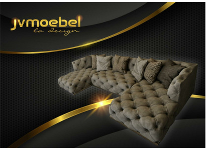 Divano ad angolo Divano Divanetto Set di cuscini a forma di U Divani Chesterfield Mobili divani Nuovi