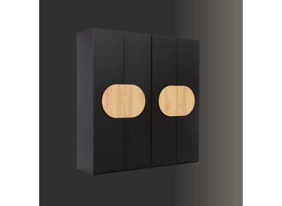 Armadio grigio di lusso in legno design armadio da camera da letto