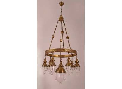 Lampada a soffitto lampadario lampada soggiorno vetro lucido lampade