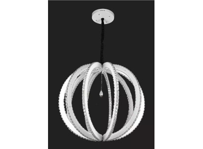 Lampada a sospensione moderna Lampada a sospensione astratta a forma rotonda Lampada a cristalli 100x150