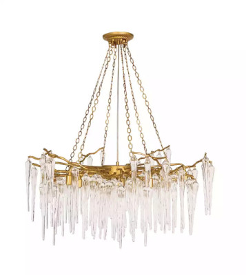 Plafoniera soggiorno lampadario lampada in cristallo stile oro