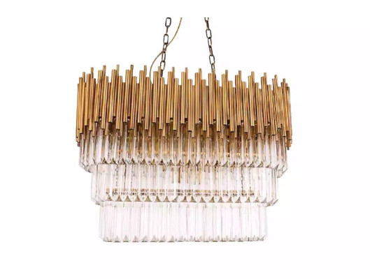 Lampada da soffitto Lampadario Lampadario Lampadario di lusso in oro Lampadario a cristalli