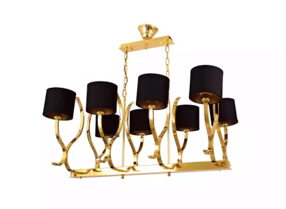 Lampadario lampada a soffitto xxl in oro lampada da soffitto in metallo