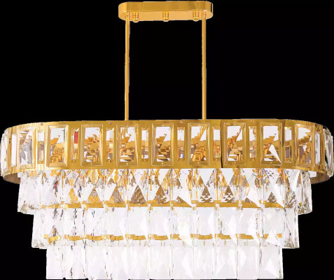 Lampadario ovale sopra la lampada luce lustrino soffitto lampada al soffitto cristallo