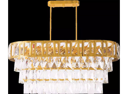 Lampadario ovale sopra la lampada luce lustrino soffitto lampada al soffitto cristallo