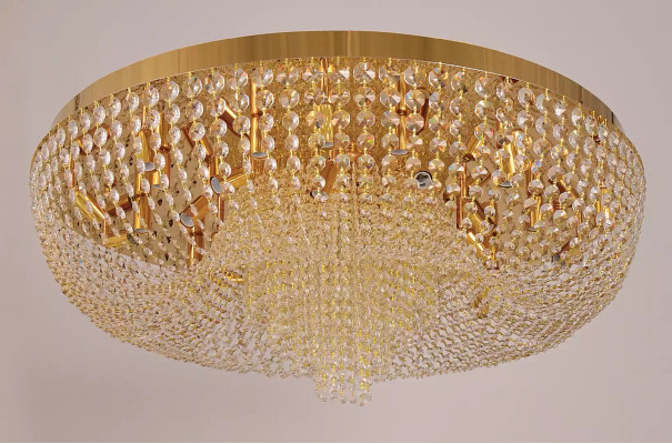 Lustro soffitto lampadario lusso oro lampada a soffitto lampadario cristallo arte
