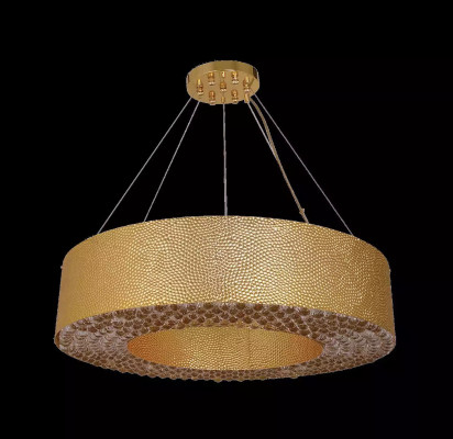 Lampadario moderno oro per illuminazione soggiorno - Lampada a soffitto