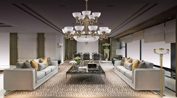 Lampada a soffitto Lüster Lampadario Lampadario Lampadario Vetro Grigio Lampade