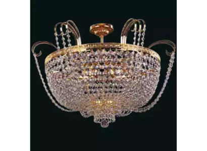 Lustro di lusso Lampadario a soffitto Lampadario Lampada da soffitto in oro Cristallo lampada