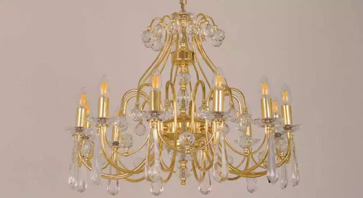 Lustro lusso lampadario lampadario lampada da soffitto oro arte