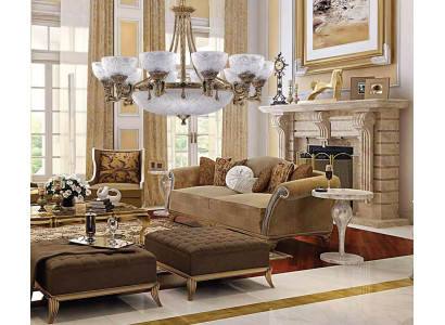 Lampadario lustro lampada a soffitto lampadario lampada vetro oro grigio