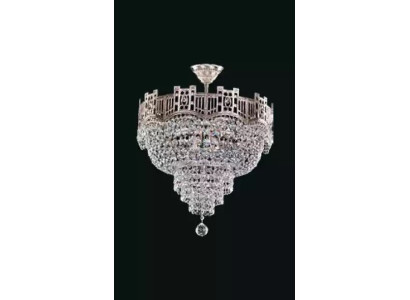 Lampadario di lusso lampadario soffitto lampadario luster argento lampada in cristallo