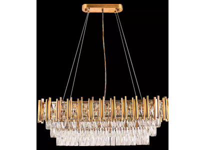 Lampadario Lampadario a soffitto di lusso in oro Lampadario a soffitto di cristallo di lusso Lux