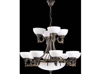 Lampada a soffitto Lampadario Lampadario Lampadario in vetro bianco Stile antico