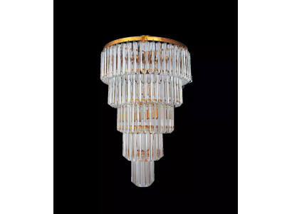 Lampada a soffitto Lampadario di lusso Oro Lampadario di cristallo a candeliere con corona