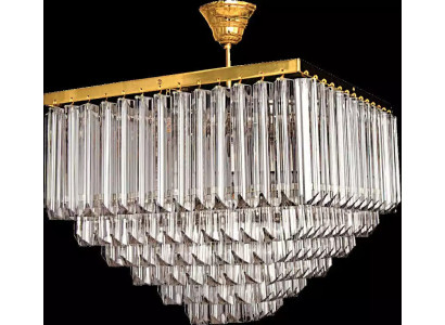 Plafoniera di lusso in oro lampadario lampada a soffitto lampadario di cristallo lucido