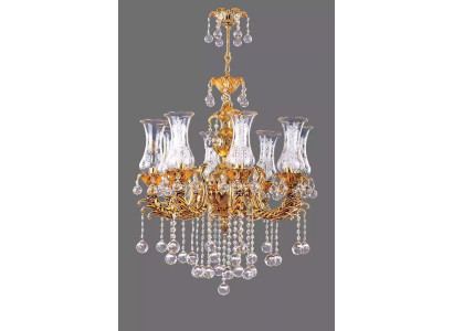 Lustro di lusso Lampadario a soffitto in oro Lampadario Lampada a soffitto in cristallo Arte