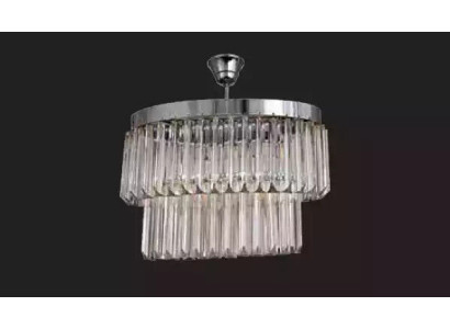 Lampadario per soggiorno in cristallo, plafoniera nuova, grigio moderno.