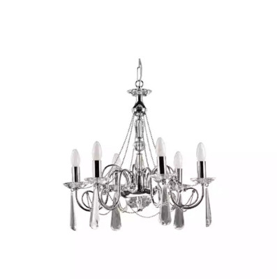 Argento Lussuoso Lampadario a Corona a Sospensione Lampadario Lampadario Pendente Arte Moderna