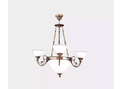 Lampada a soffitto Lampadario Lampadario Lampada Lüster Vetro Bianco