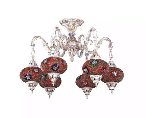 Soffitto lampadario Luster Art lampadario Lampada a soffitto Lampade Vetro Bianco