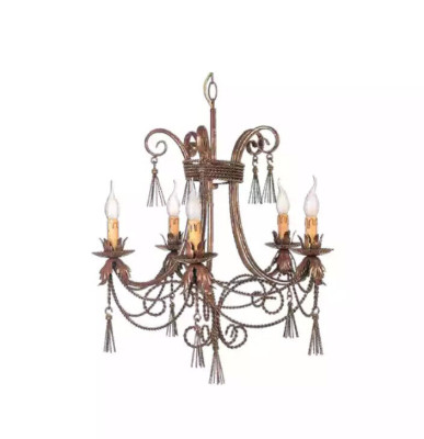 Lampada da soffitto Lampadario Lampadario Lampade in metallo dorato Arte