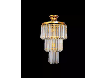 Lampadario soffitto design lusso in cristallo e oro stile moderno per soggiorno