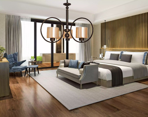 Lampada a soffitto lussuosa, lampada da soggiorno a sospensione in vetro nuova.