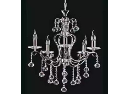 Lustro di lusso lampadario lampadario lampada a soffitto argento cristallo