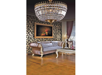 Illuminazione lampadario di lusso in oro Lampadario a soffitto Luce a soffitto Lampadario Lustro Cristallo Arte