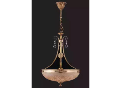 Lampadario lampada a soffitto lüster lampadario lampada vetro oro marrone