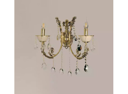 Applique lampada da parete lampade a parete Art Luster parete lampada oro cristallo