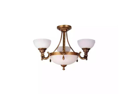 Lampada a sospensione classica bianca design oro lampadario