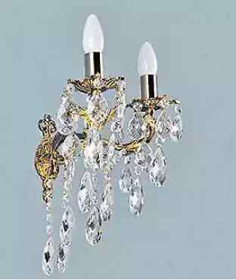 Applique Lampade da parete Lampada da parete Lampadario Parete Lampade Argento Cristallo