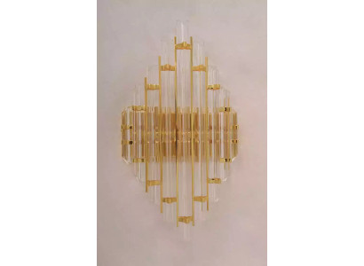 Lampada da parete Crystal soggiorno lampada da parete lusso oro stile camera da letto