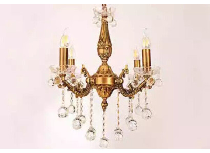 Lustro lampadario lussuoso in oro lampada da soffitto lüster in cristallo arte