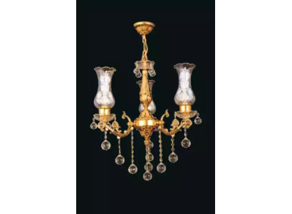 Lampadario a soffitto lampadario dorato Lampada a soffitto candelabro cristallo lume