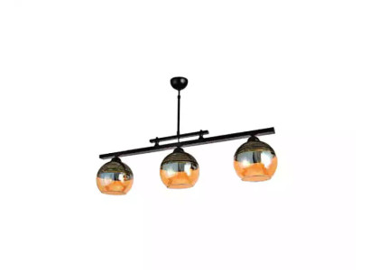 Lampada da soffitto, lampada nera, lampada da soggiorno di lusso, lampada a sospensione 20x65.