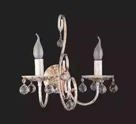 Lampada da parete interna con cristalli, luce del corridoio verso casa, lampada da camera da letto.