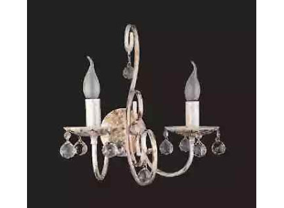 Lampada da parete interna con cristalli, luce del corridoio verso casa, lampada da camera da letto.