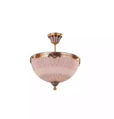 Lampadario lampada a soffitto Lustro lampadario luce soffitto lampada vetro marrone oro.