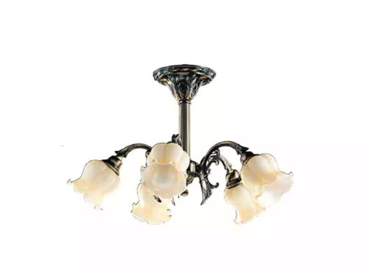 Plafoniera Lampadario Lampadario Lampada da soffitto Lampade Vetro Grigio Beige