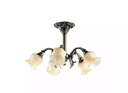 Plafoniera Lampadario Lampadario Lampada da soffitto Lampade Vetro Grigio Beige