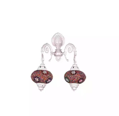 Lampada da parete Lampada da parete Lampade da parete Stile Lampadario Lampade da parete in vetro bianco