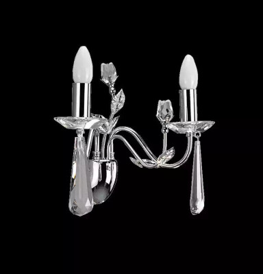 Lampada da parete Lampadario a corona di luce applique lampadario a corona di luce parete lampade di cristallo argento