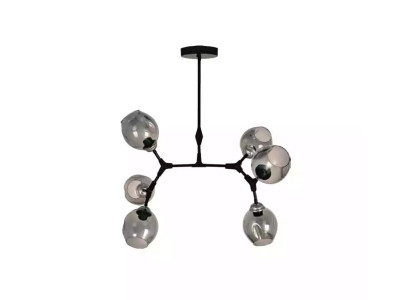 Lampadario a soffitto Lampadario Lampadario a soffitto Moderno Vetro Nero Nuovo