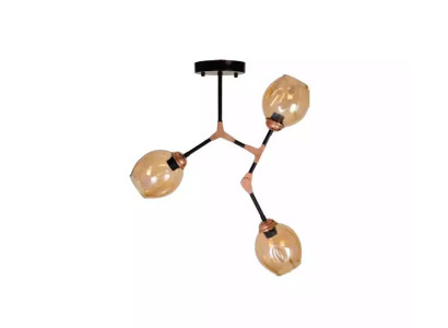 Plafoniera lampadario lampadario lampada soffitto lampade oro moderno vetro