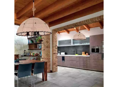 Lampada a soffitto Lampadario Lampadario Lampada Beige Moderna Corda